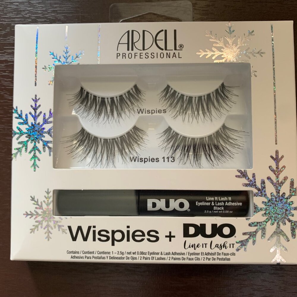 New Ardell Professional Wispies, Wispies 113 & Duo Line it Lash It Liner/Glue
